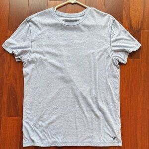 American Eagle Outfitters Heathered Blue Tee